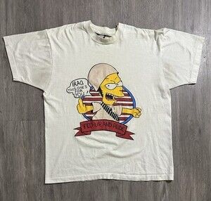1991 Gulf War bootleg Bart Simpson Tee